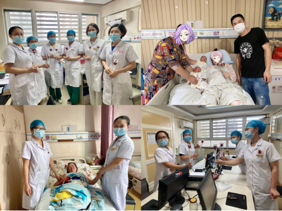 暖心！武漢仁愛(ài)醫(yī)院情人節(jié)送花送祝福